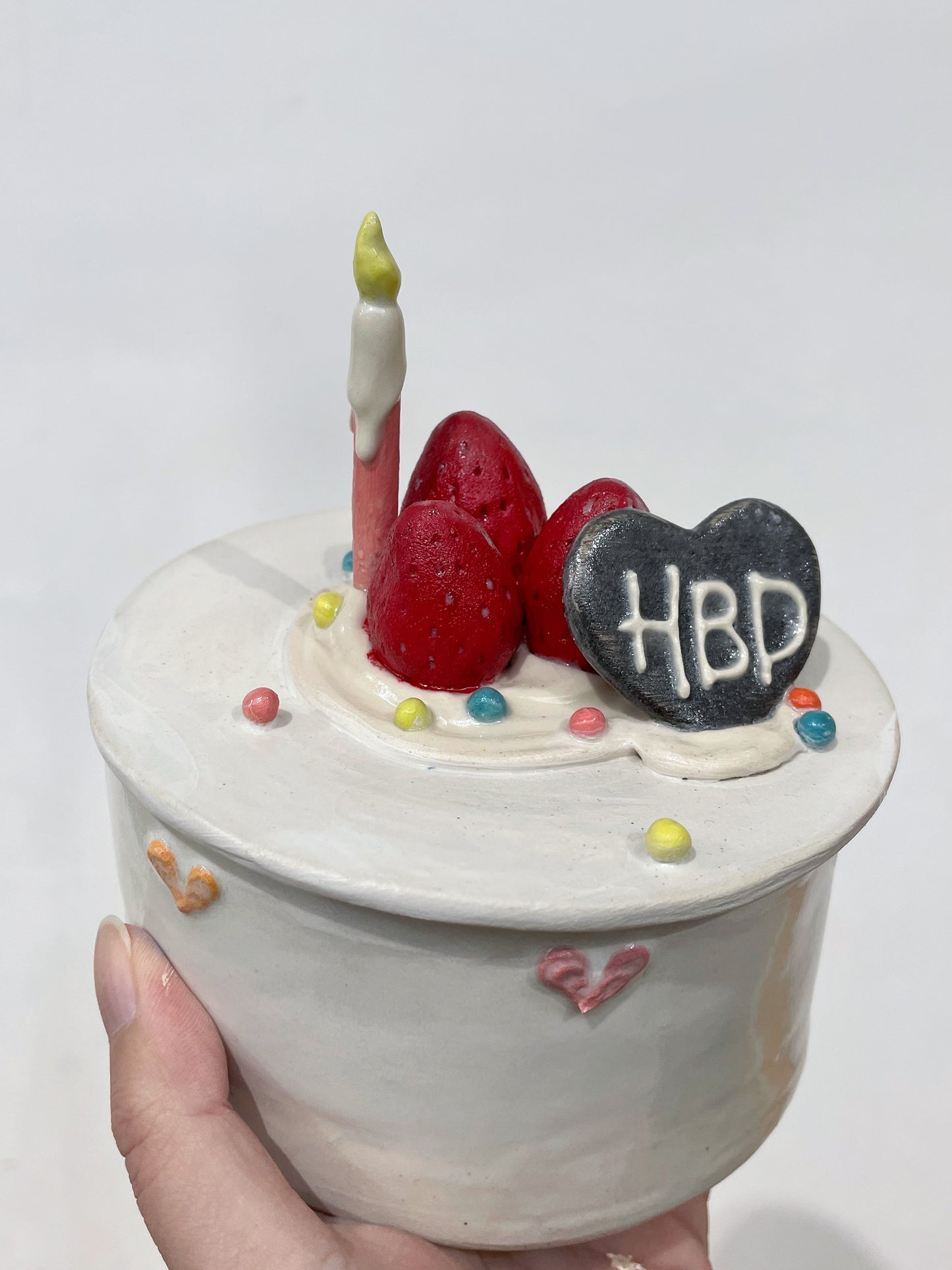 Ceramic birthday cake