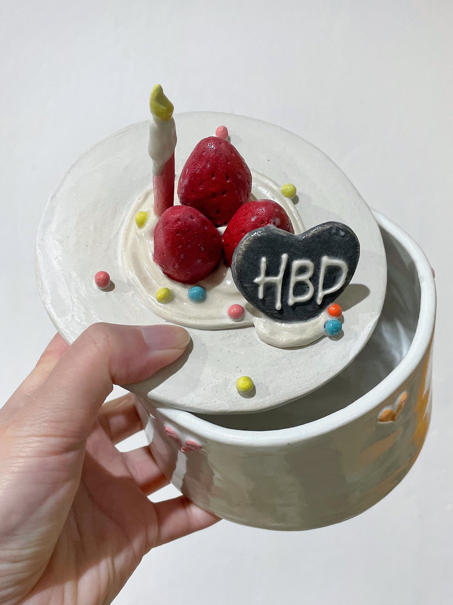Ceramic birthday cake