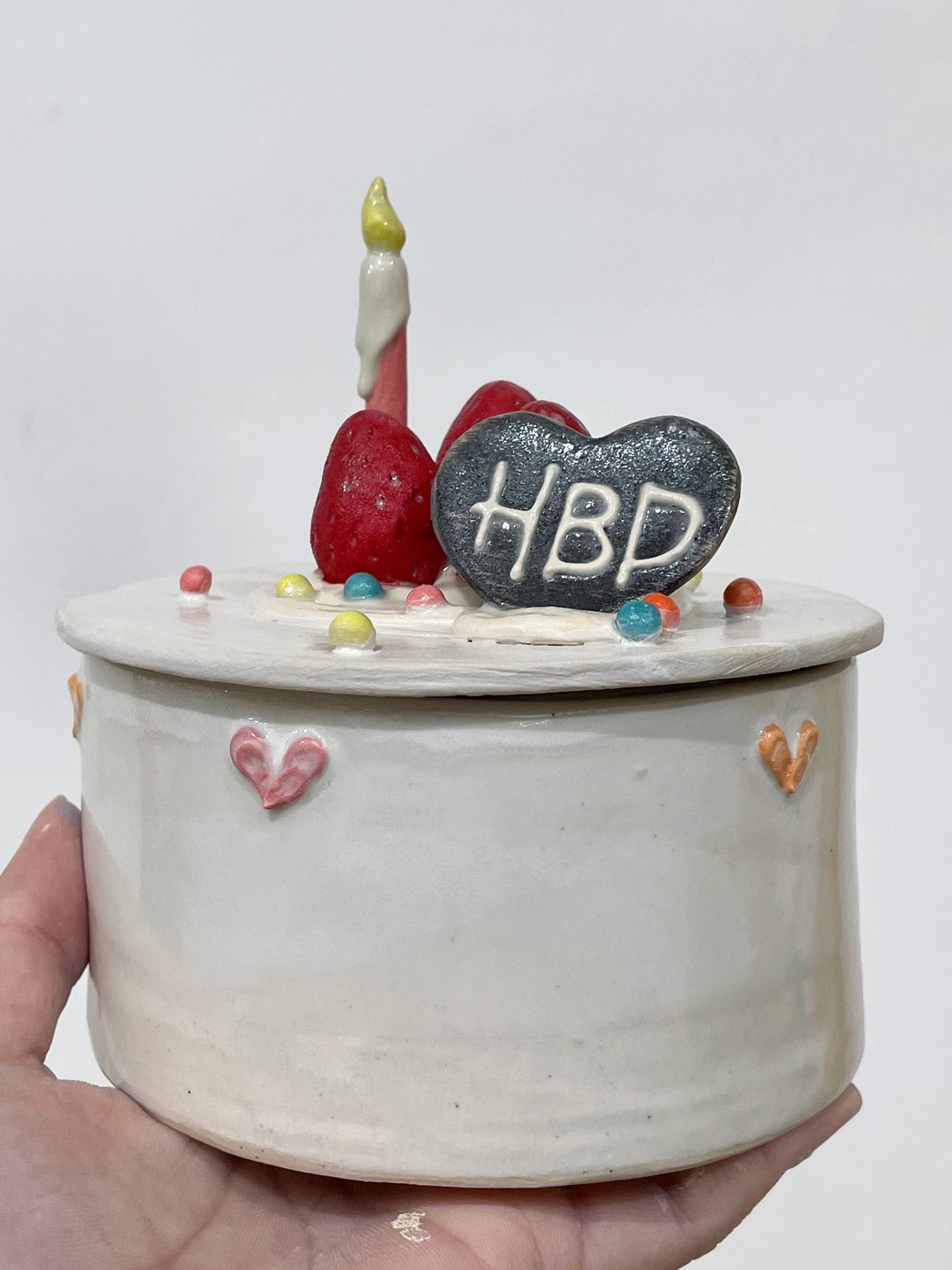 Ceramic birthday cake