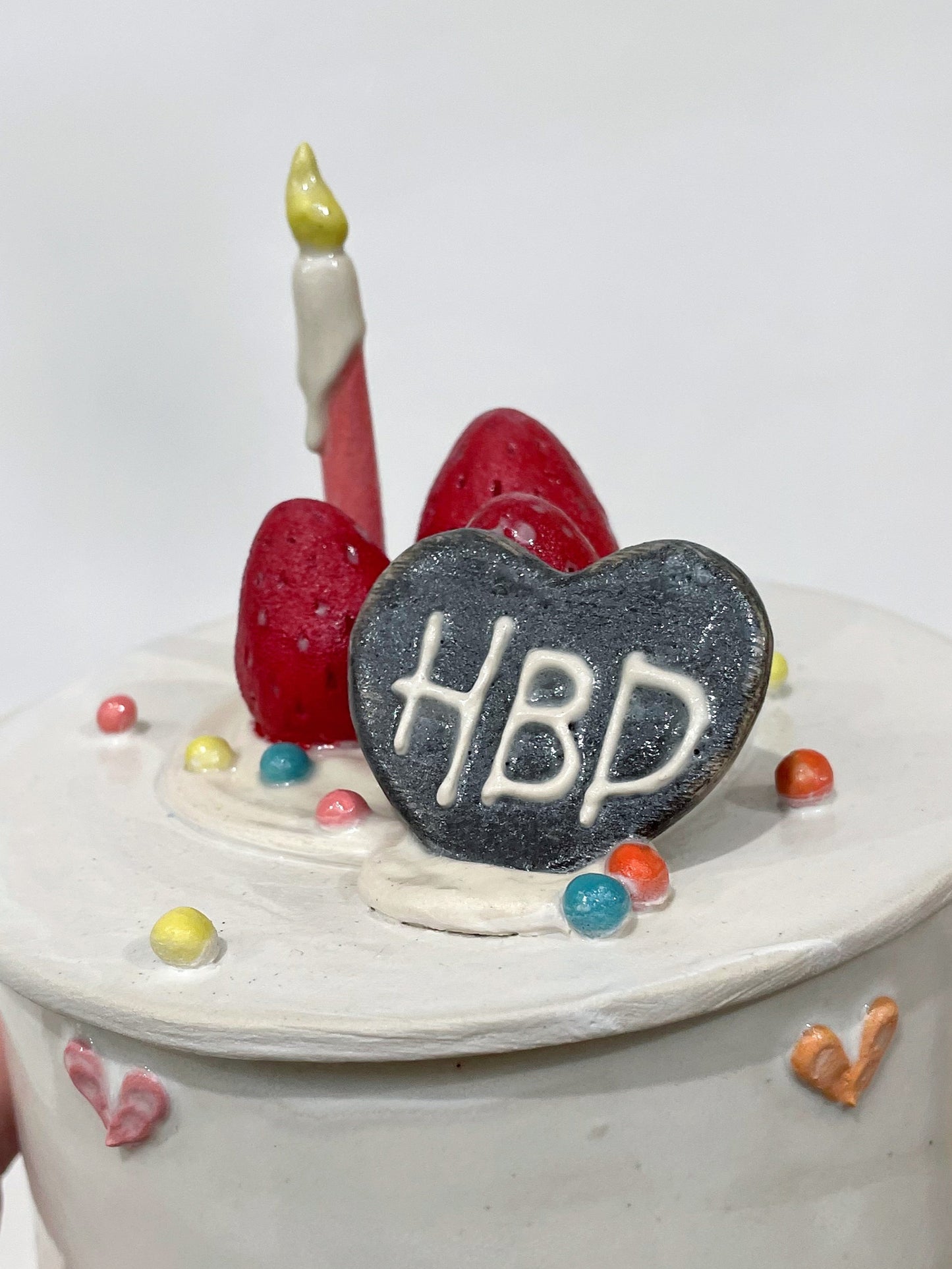 Ceramic birthday cake