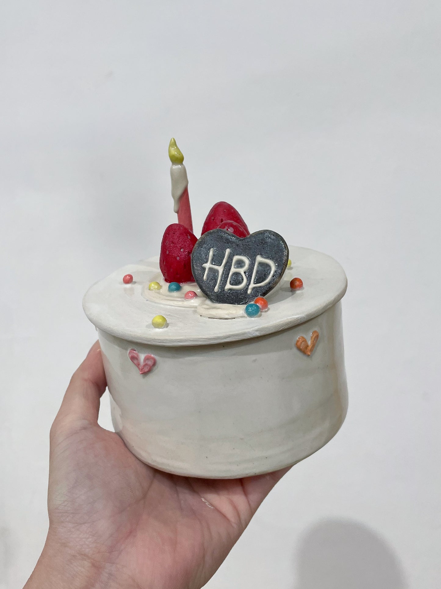 Ceramic birthday cake