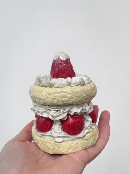 Ceramic Strawberry cake