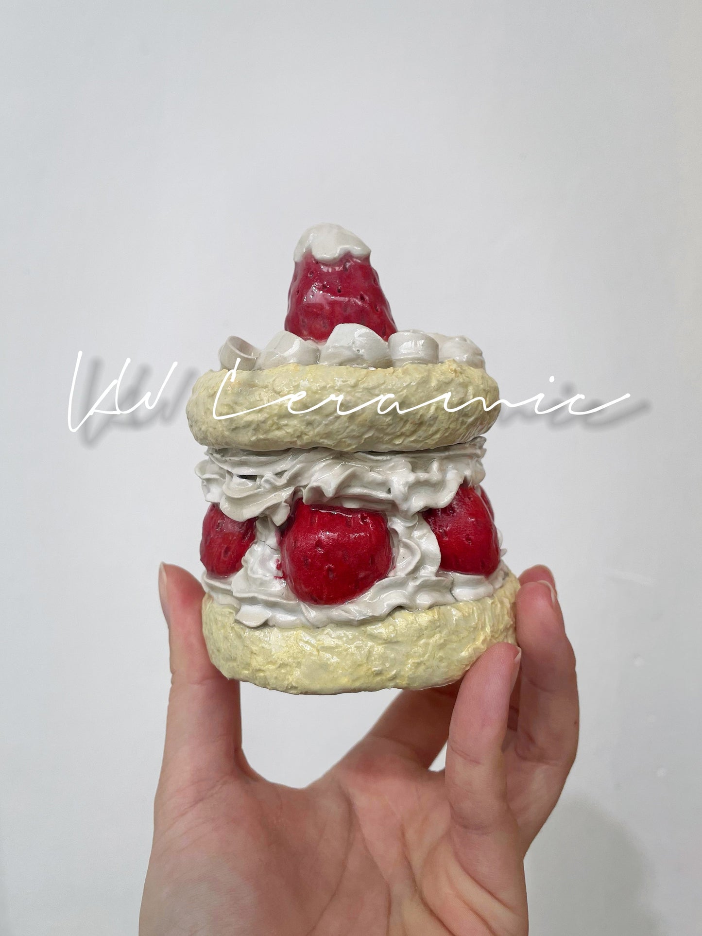 Ceramic Strawberry cake