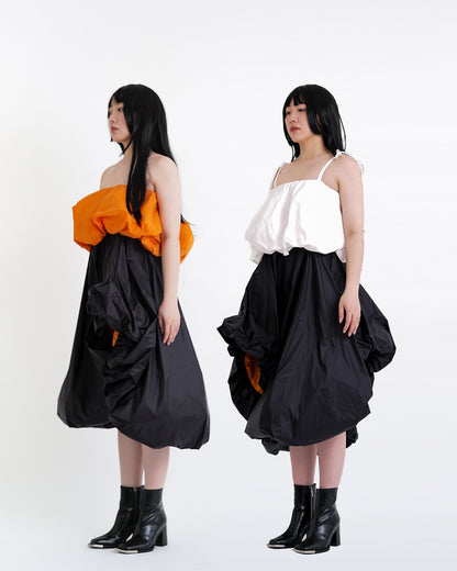 Asymmetric Black and Orange Extension